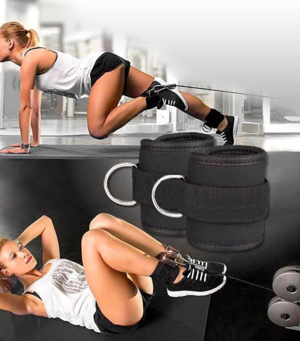 Leg Training Adjustable D Ring Ankle Straps for Gym