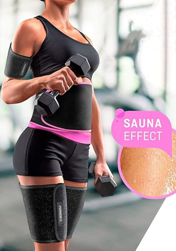WAIST TRIMMER BELT, SLIMMER KIT, WEIGHT LOSS WRAP, STOMACH FAT BURNER, LOW BACK AND LUMBAR SUPPORT WITH SAUNA SUIT EFFECT,BEST ABDOMINAL TRAINER, SLIMMER KIT, BLACK.