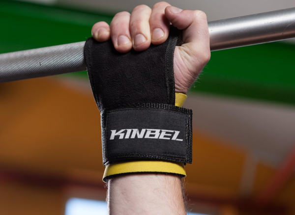 WEIGHT LIFTING STRAPS WITH BUILT IN ADJUSTABLE WRIST SUPPORT WRAP AND PALM PROTECTING NON SLIP GRIP PADS.