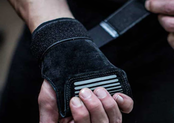 WEIGHT LIFTING GRIPS, BLACK