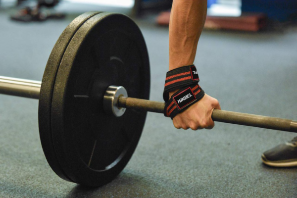 FIGURE 8 WEIGHT LIFTING STRAPS BEST POWER-LIFTING BODYBUILDING ACCESSORIES FOR HEAVY WORKOUT WRIST SUPPORT. - Image 2