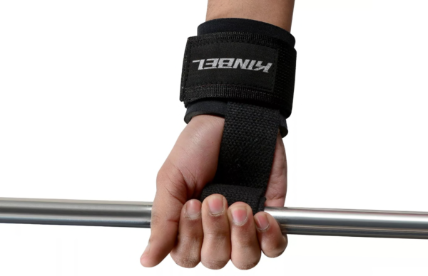 WEIGHT LIFTING STRAPS HEAVY DUTY STRAP IMPROVES GRIP FOR WEIGHTLIFTING POWER-LIFTING, BODYBUILDING & DEAD-LIFT NEOPRENE PADDED WRIST WRAPS PROVIDES SUPPORT. - Image 2